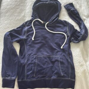 J. Crew Navy Pullover Hoodie M